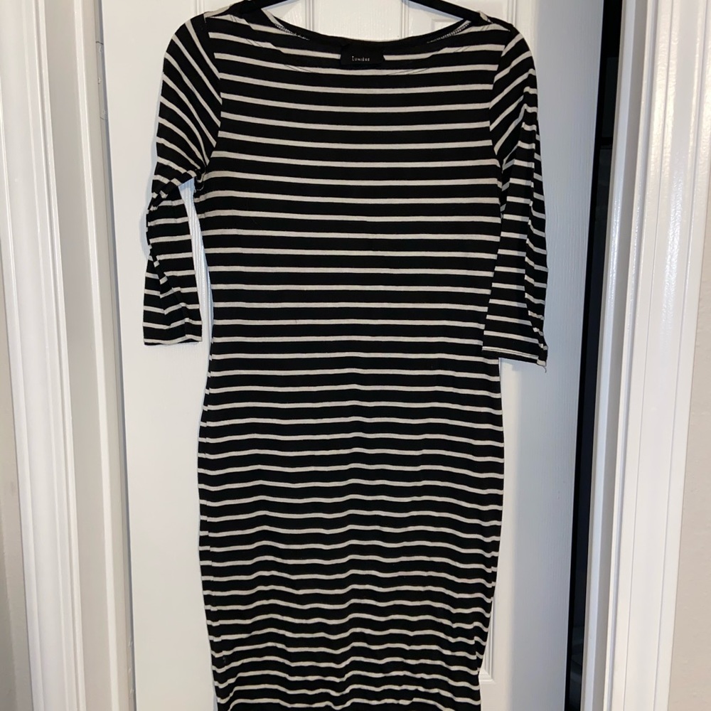 Black & White striped dress